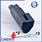 1 Set 3 Pin male female Automotive Waterproof Connector Cable wire plug Socket 7-1437710-9 3-1437712-1 For Ford