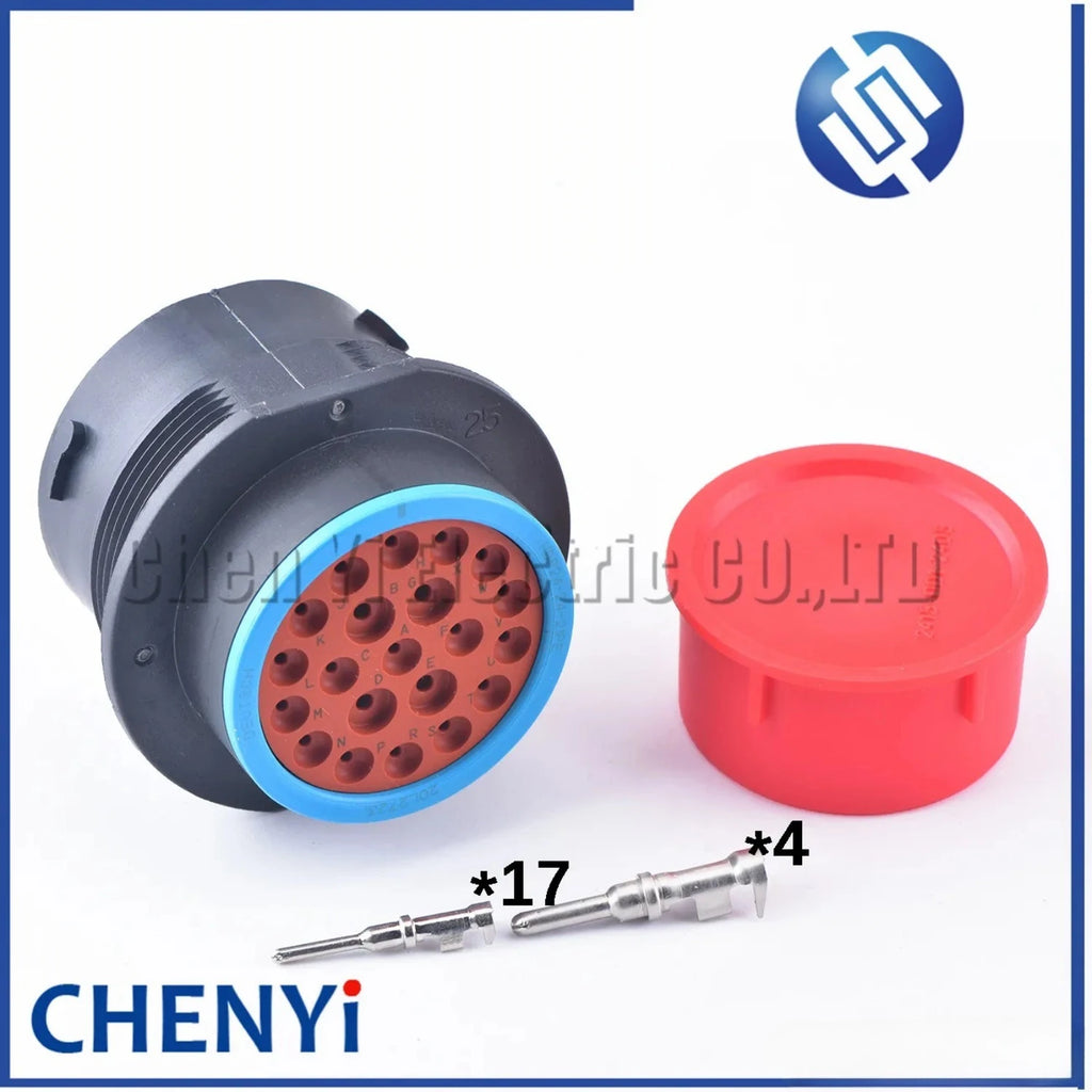 21 Pins connector Cavities HDP26-24-21SE HDP24-24-21PE automotive waterproof plug With Pins For Deutsch HDP series