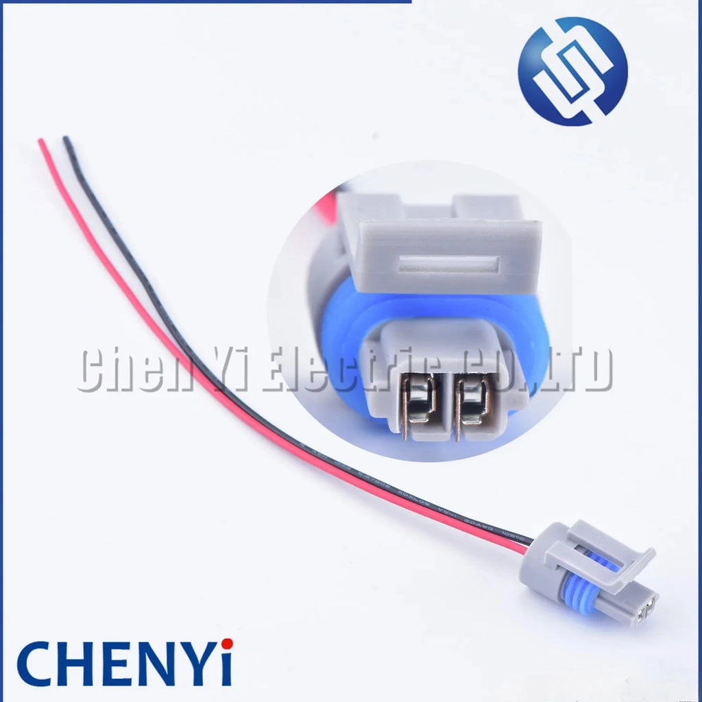 2 Pin/Way Manifold Intake Air Temp Car Connector Plug With Pigtail 12162197 For GMC IAT MAT ACT Sensor with 15cm 20AWG