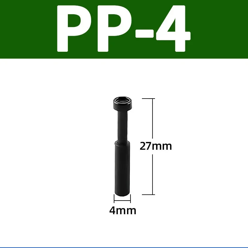 20/100/500/1000 PCS PP PPF Nylon Pneumatic Blanking Plug Hose Tube Push Fit Connector Air Line 4mm 6mm 8mm 10mm 12mm 16mm