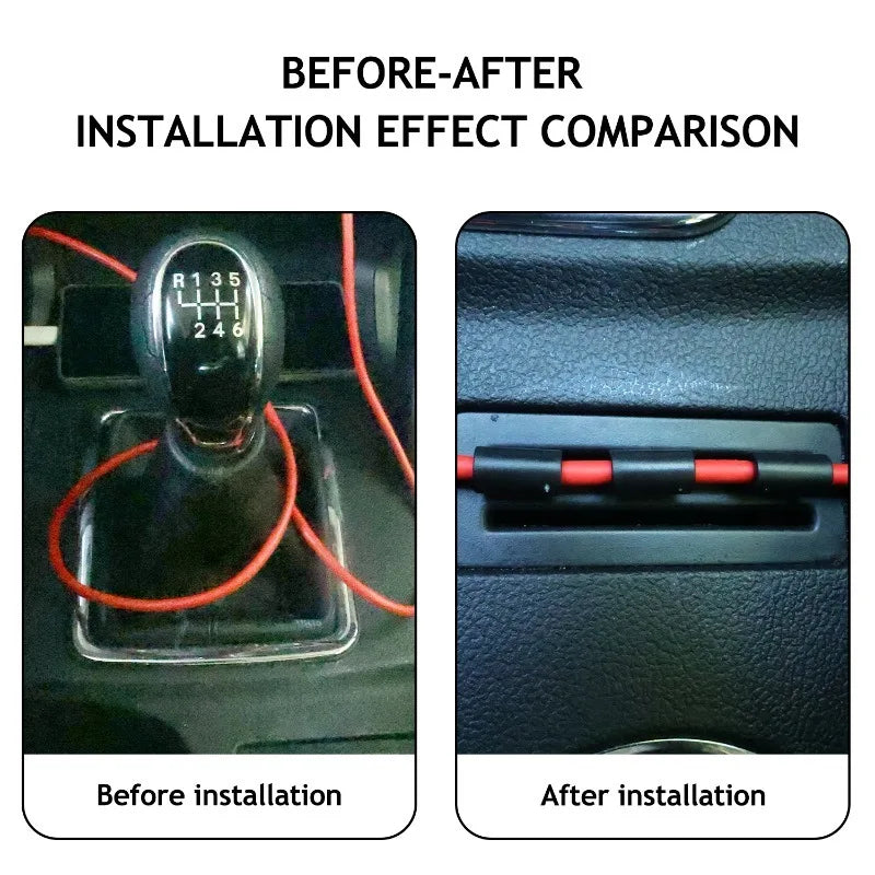 6-60PCS Multi-functional Car Navigation Storage Clip Car Charger Data Cable Fixing Clip Cable Holder Fixed Wire Clips Fastener