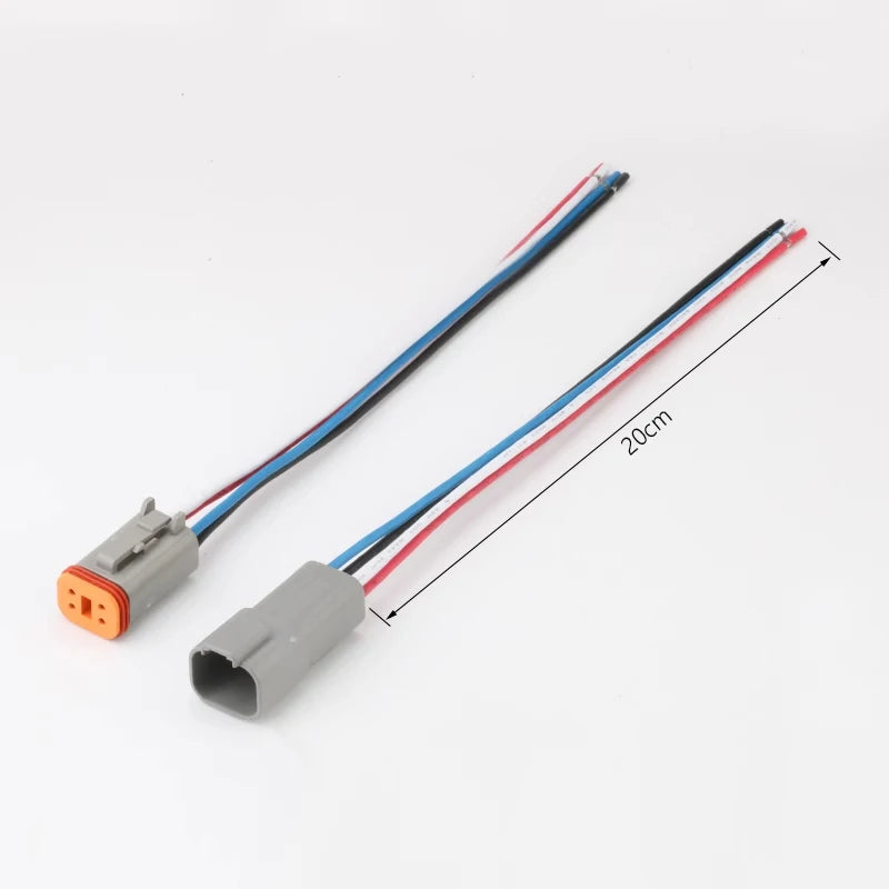DT04-2P/DT06-2S Automotive Waterproof Connector Harness Plug 2/3/4/6/8/12 Hole for Heavy Truck Plug