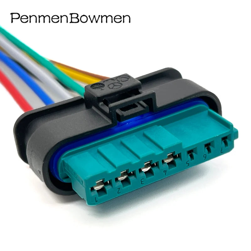 1 Set 7 Pin Car Oil Pump Plug Filter Waterproof Wire Harness Connector Sheath Terminal Suitable for A1715450128