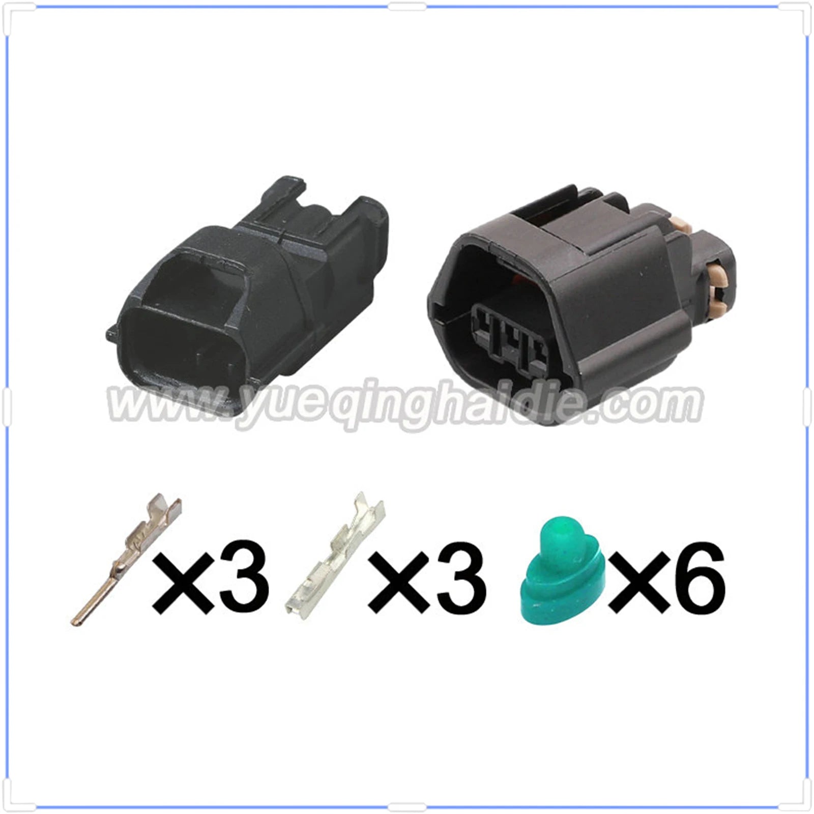 3 Pin Connector Waterproof 1.2mm Male Female Connector Auto EVO Camshaft Cable Socket For Hyundai Kia 7182-8730-30 7283-8730-30