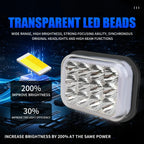 12 Led Strobe Motorcycle Headlight LED Switch Auxiliary Working Fog Lights Bulb Projector Headlight Motorbike Running Lamp Amagi