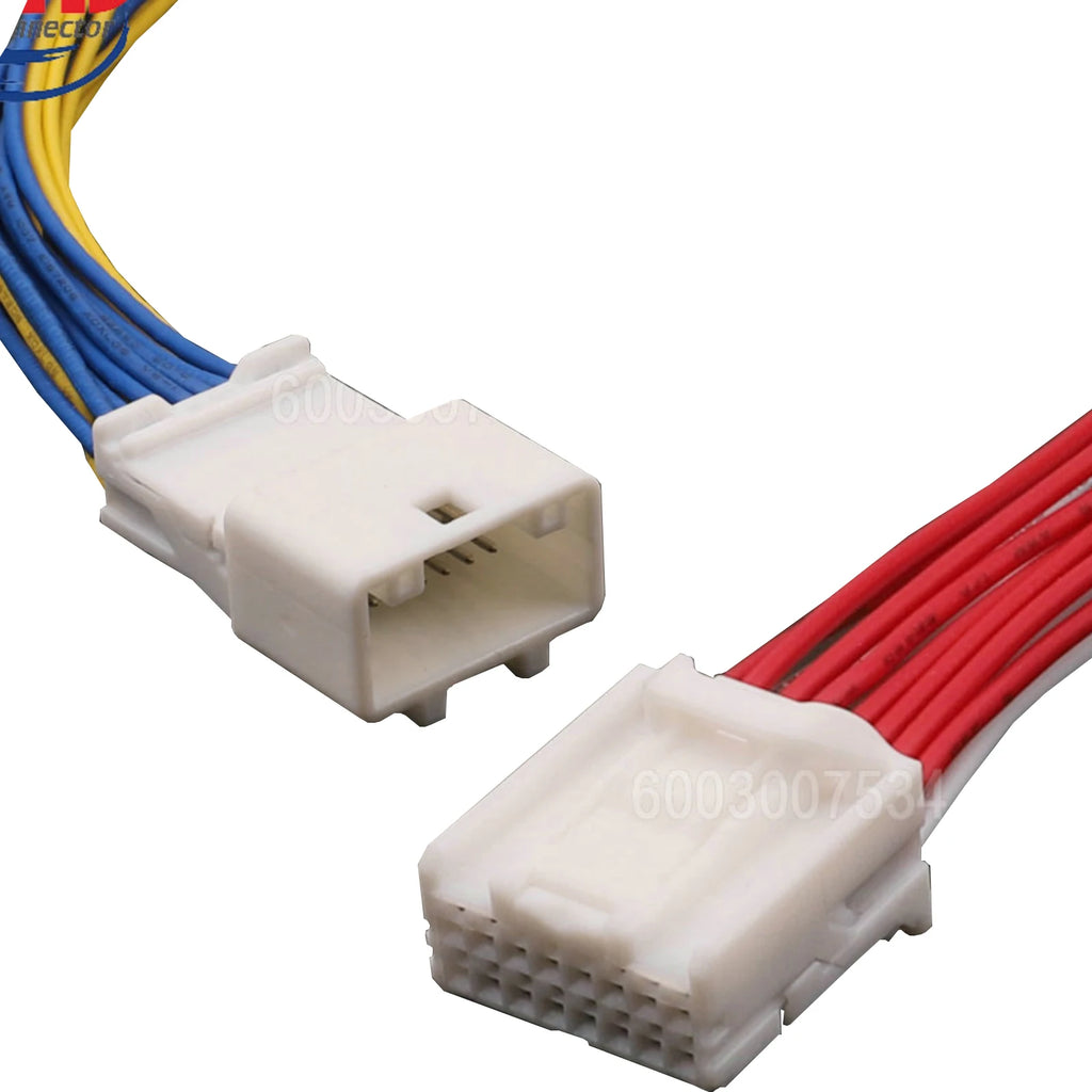 16 Pin Unsealed Male Female Connector Cable Motorcycle Electrical Harnesses Wiring Harness Housing 6098-5281 6098-5279
