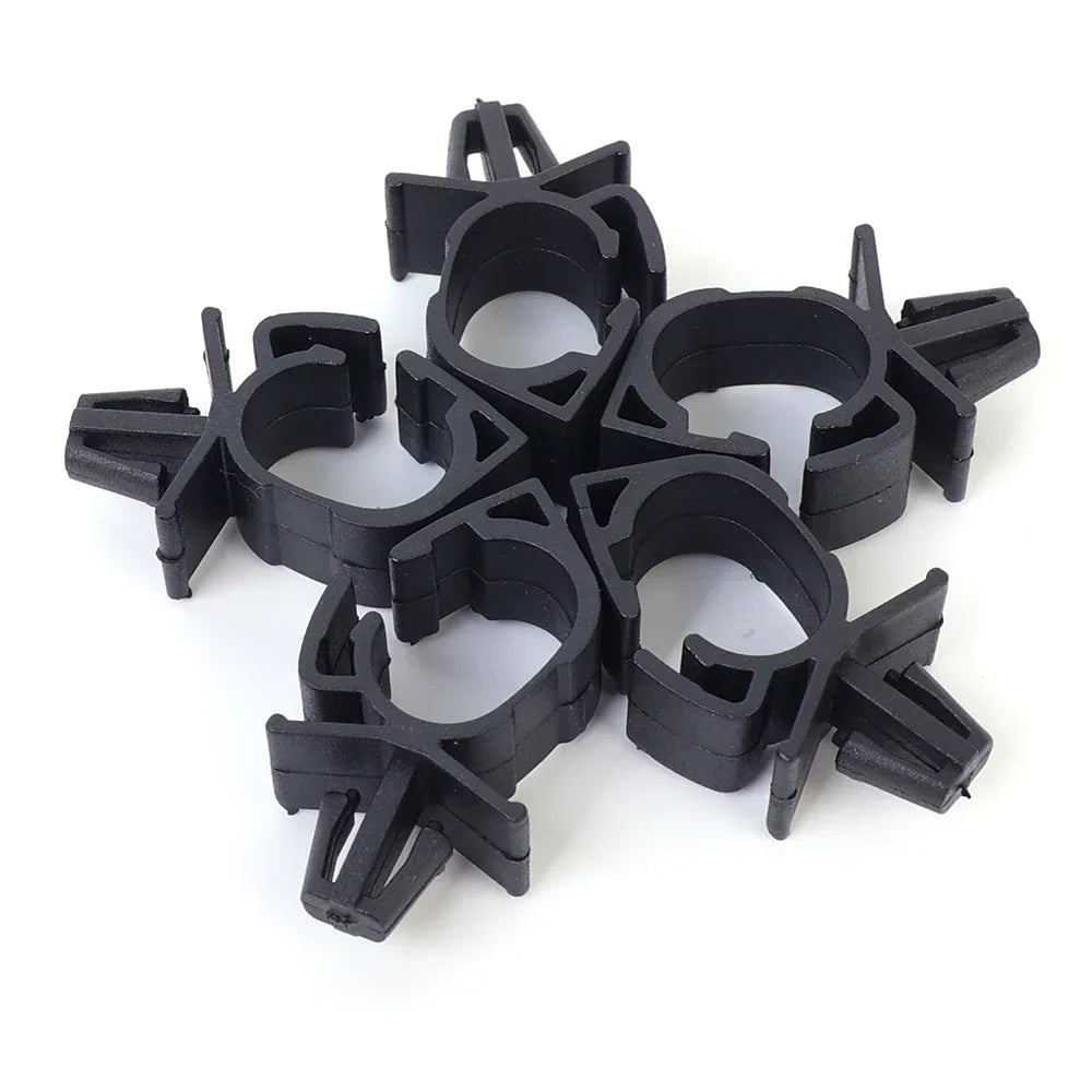 100pc Car Wiring Harness Fastener Route Fixed Retainer Clip Corrugated Pipe Tie Wrap Cable Clamp Oil Pipe Beam Line Hose Bracket