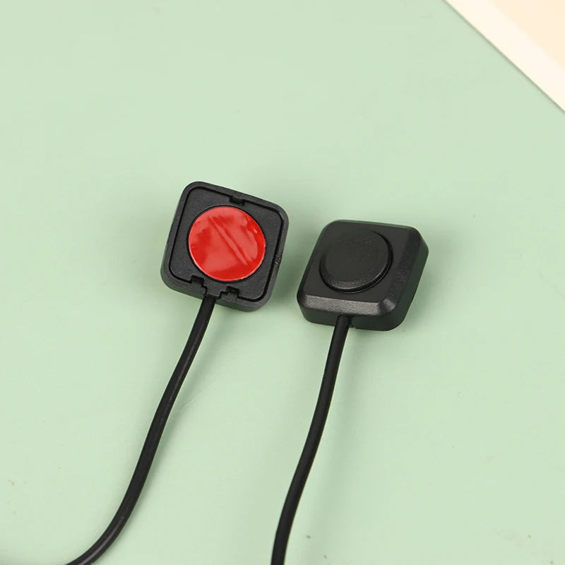 1Pc Momentary Push Button On Off Switch Black Plastic 12V 24V Car Alarm Button DIY Flashlight Surface Mount Mini Button Switch