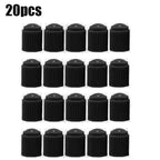 Car Tire Valve Plastic Black Bike Tyre Valve 1000/4PCS Caps with O Seal Ring Dome Shape Dust Valve for Car Bicycles Motorcycles