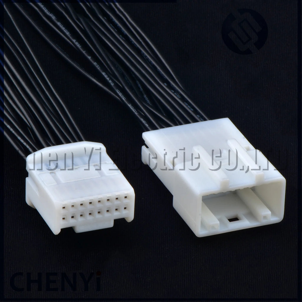 16 Pin Auto connector car Audio Navigation Rearview Wire harness plug 1318774-1 1565894-1 1473410-1 1318386-1 For Toyota Nissan