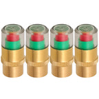 Car Tire Pressure Monitor Sensors Tire Air Alert Cap Cars Trucks Air Pressure Gauge Alert Monitoring Tire Valve Accessories