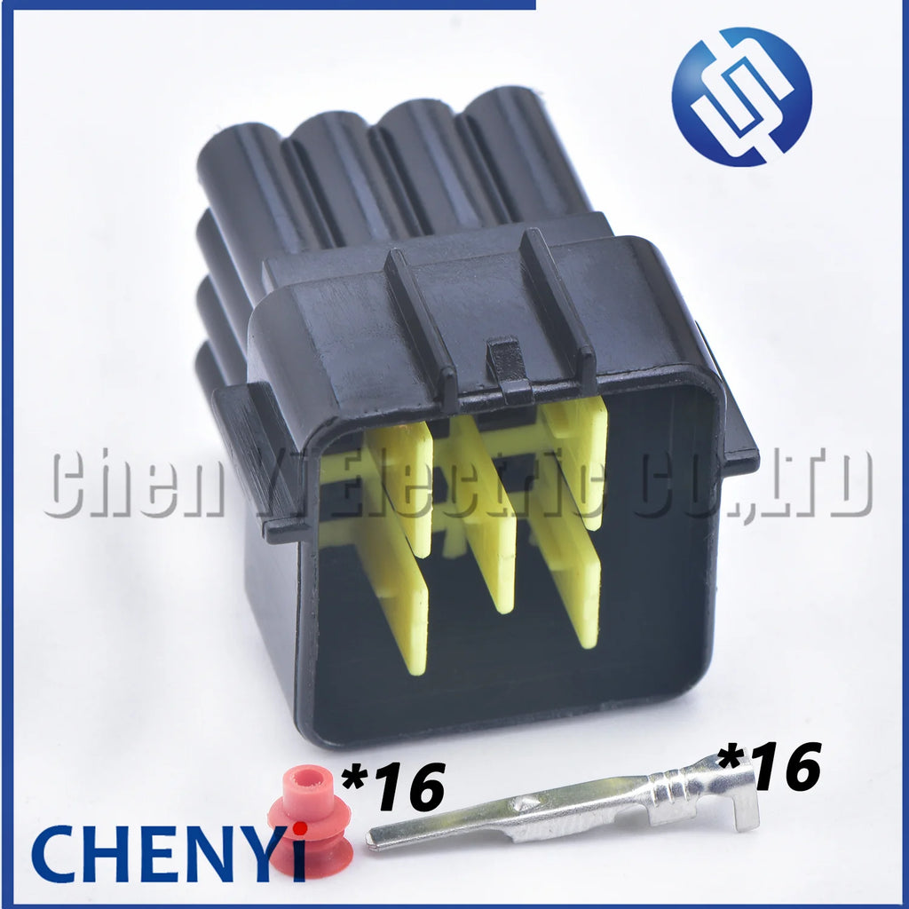 16 Pin Black Furukawa Sealed Waterproof Electrical Auto Wire Harness Connector Plug FW-C-16M-B FW-C-16F-B For motorcycle
