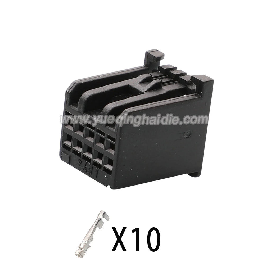 10 PIN Connector Unsealed 0.7mm Series Female Connectors Cable Socket  Wiring Harness AIT2PB-10P-2AK