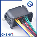 12 Pin Automotive connector Led Lamp Headlight Head Light wiring harness Plug Pigtail 61132359991 1-1452335-1 1-1452334-1