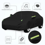 Universal For Audi A3 A4 A5 A6 A7 B7 B8 C5 Q2 Q3 Q5 7 Body Full Covers Black/Silver Outdoor Sun Snow Rain Protection Cover Amagi