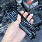 1-30pcs Black Nylon Threaded Head Harness Cable Ties Multi-purpose for Most Auto Repairs and Wiring Auto Interior Accessories