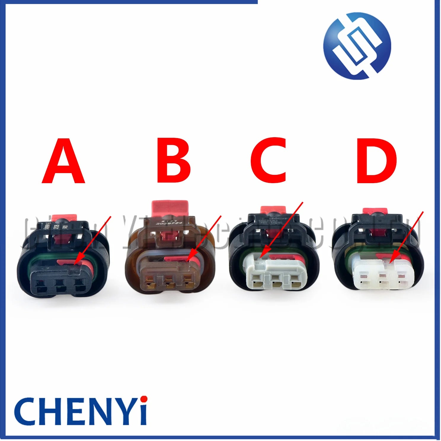 3 Pin Auto Parking Sensor Connector cam Crankshaft position Reverse radar sensor plug 1488991-1 1488991-2 1488991-5 1488991-6