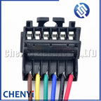 6 Pin Automotive connector socket rear lamp Tail light Wire harness plug 7701477989 7703297051 For Renault Clio II