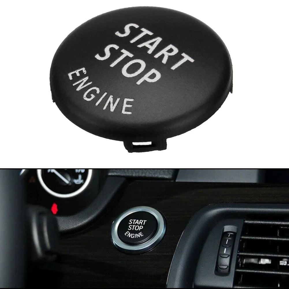 Car Start Stop Engine Button Switch Cover For BMW E70 X6 E71 X1 E84 X3 E83 Black Car Engine START Button Replace Cover