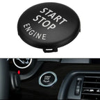 Car Start Stop Engine Button Switch Cover For BMW E70 X6 E71 X1 E84 X3 E83 Black Car Engine START Button Replace Cover