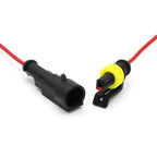 5/20/100Sets AMP Type 1.5 Series Automotive Waterproof Connector Plug Socket HID Male&Female 15CM Wire Harness 1P/2P/3P/4P/5P/6P