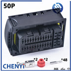 50 Pin Automotive waterproof connector Car transmission wiring harness plug 2209627-1 2209636-1 For Fiat GAC