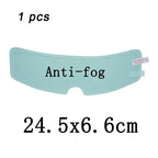 Crystal-Clear Helmet Anti-Fog Film–Nano Rain-Repellent Visor Shield for Day/Night Riding, Zero Distortion, Easy DIY Application