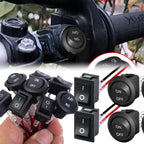 1/5/10pcs Car Motorcycle Toggle ON-OFF 2 Pin Rocker Switch with 16CM Pre-Wired Terminals 12V/24V Power Switch for Marine Boat
