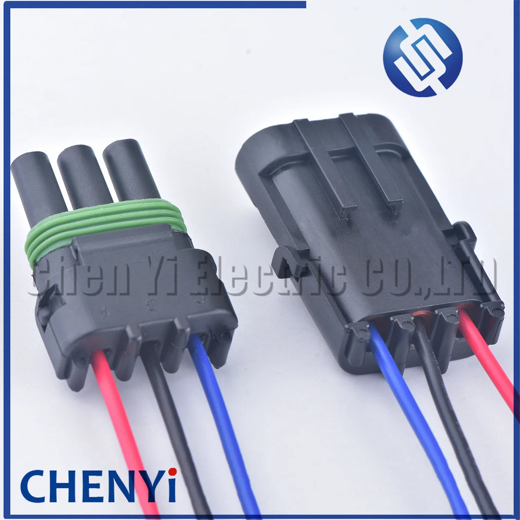 3 Pin 2.5mm Series Automotive Waterproof Connector female or male MAP TPS coil Wire harness Plug Socket 12010717 12015793