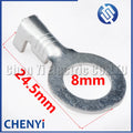 50 Pcs M3/M4/M5/M6/M8/M10/M12 Ring Lugs Eyes Brass tin plating Crimp Terminals Cable Lug Cold Pressure O Type Wiring Nose Pin