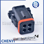 4 Pin Male or Female Waterproof Automobile Connector Electronic Plug 132004-001 132004-000 With Pins
