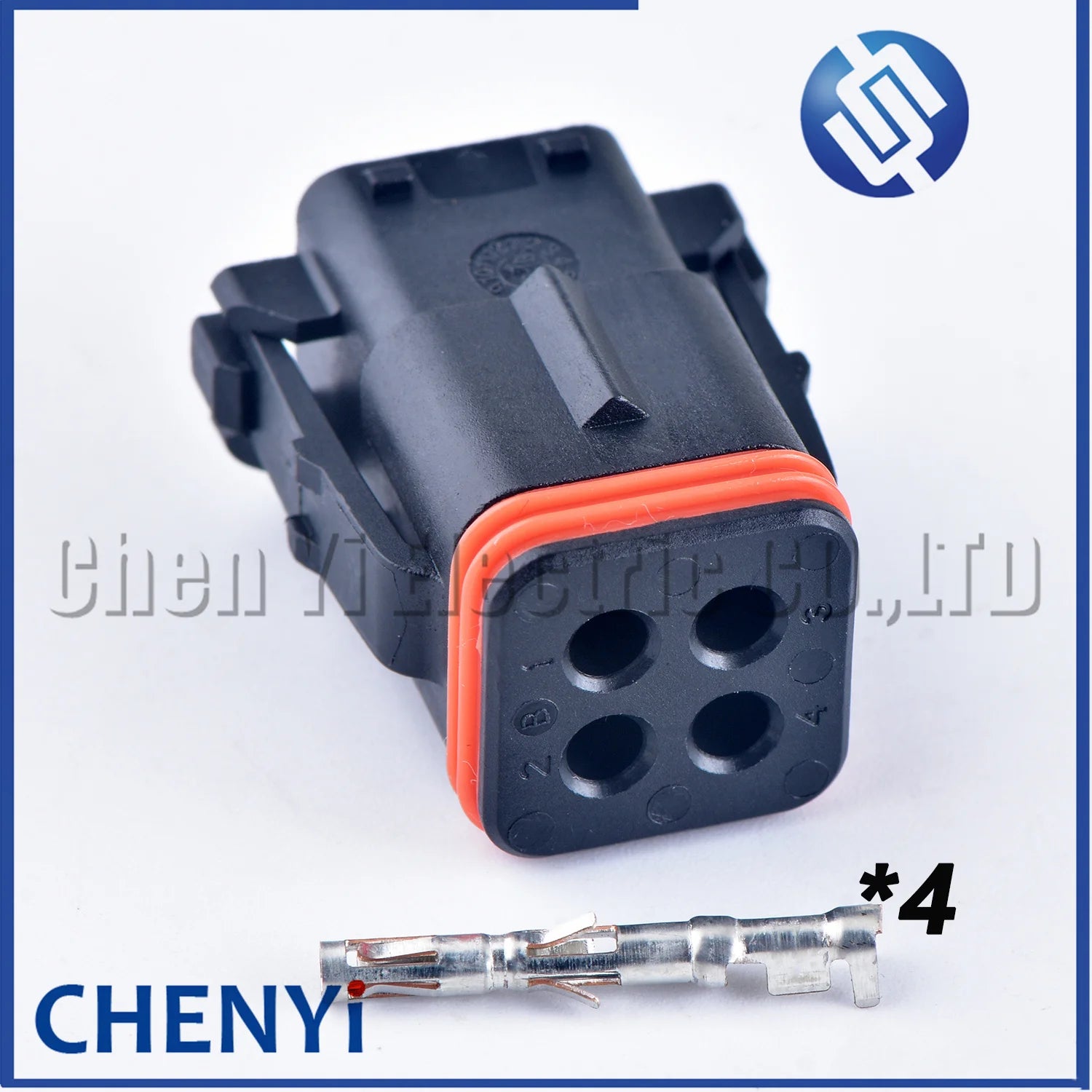 4 Pin Male or Female Waterproof Automobile Connector Electronic Plug 132004-001 132004-000 With Pins