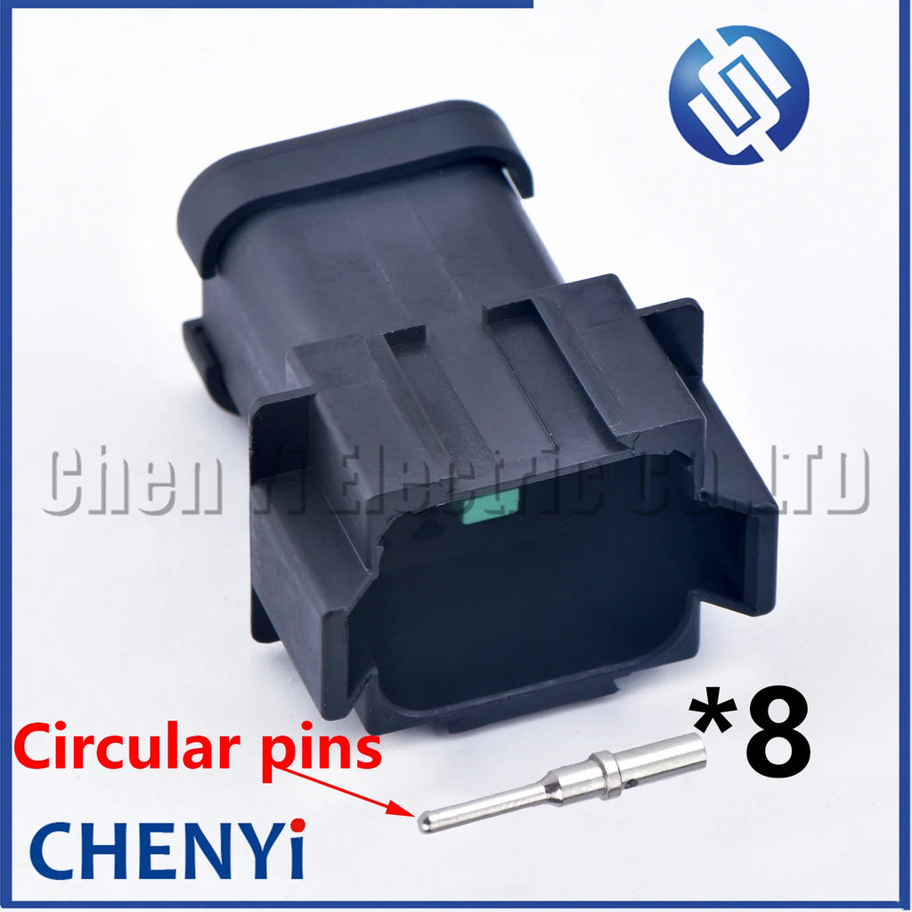 8 Pin Black DT series Connector Waterproof Wire harness plug Socket DT06-8S DT04-8P DT06-8S-E005 DT04-8P-E005 For Deutsch
