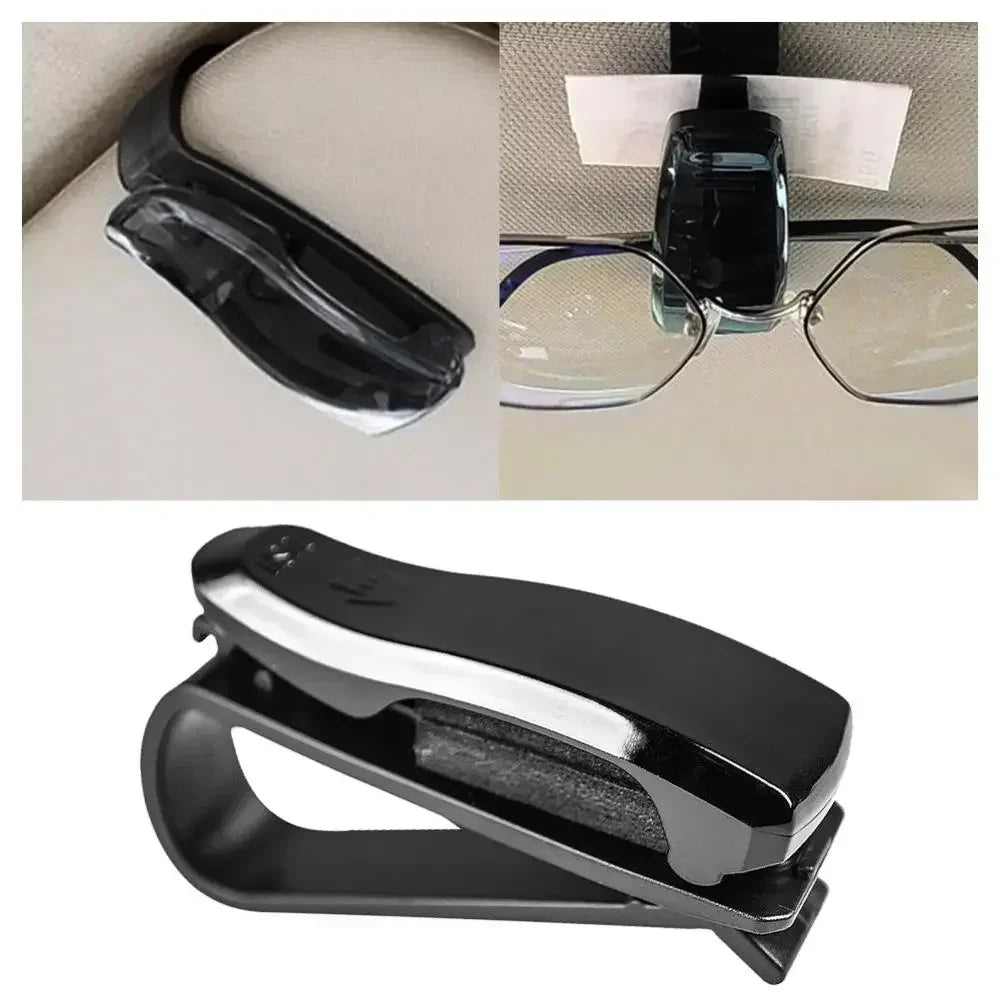 Universal Car Sunshade Glasses Case Sunglasses Clip Card Holder Bracket Fastener Pen Case Glasses Car Accessories Amagi
