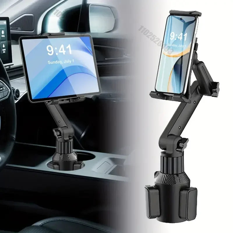 Tablet Cup Holder Mount 360 Adjustable Smartphone Holder Car 270 Tilt Bar Triangular Base Ram Mount Tablet Holder For SUV Tools