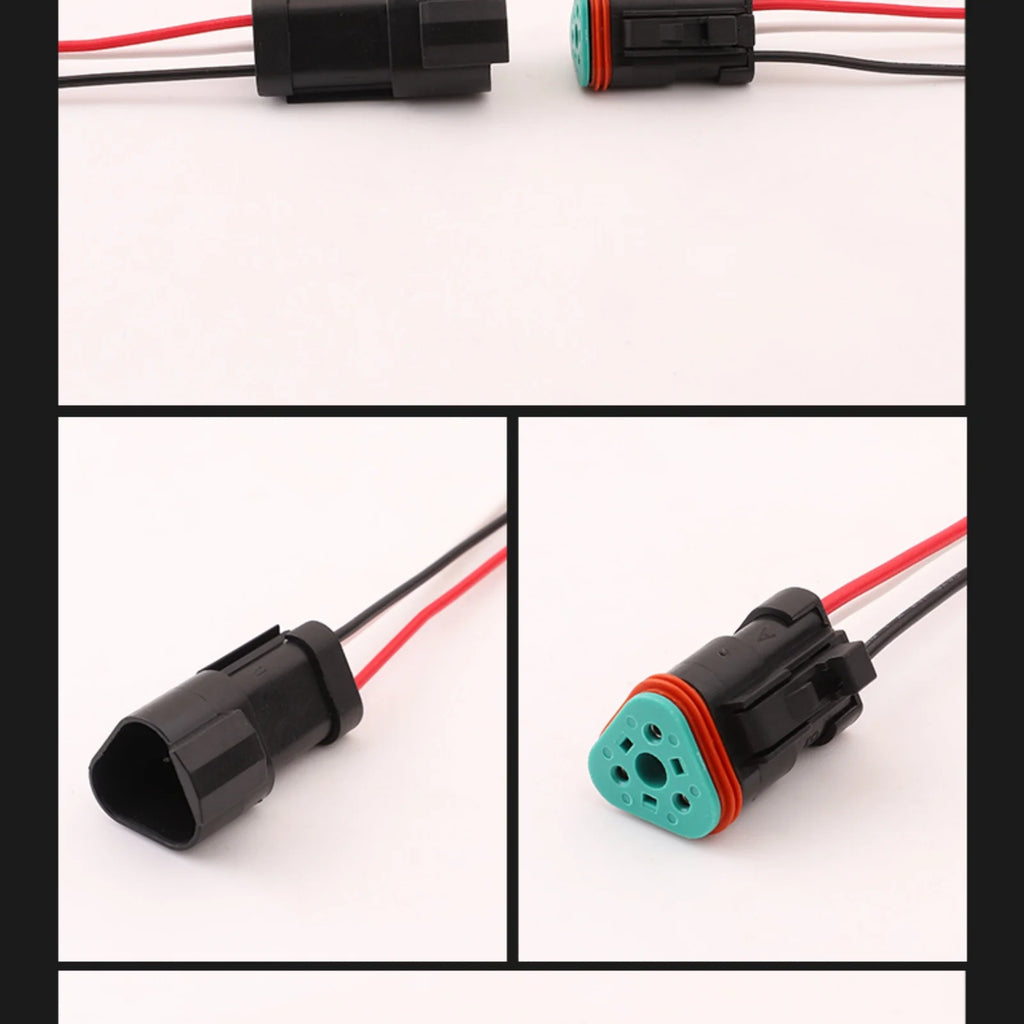 3 PIN 1.6mm Male Female Connector Waterproof Wiring Harness For Engineering Vehicle Deutsch DT04-3P-E005 DT06-3S-E005