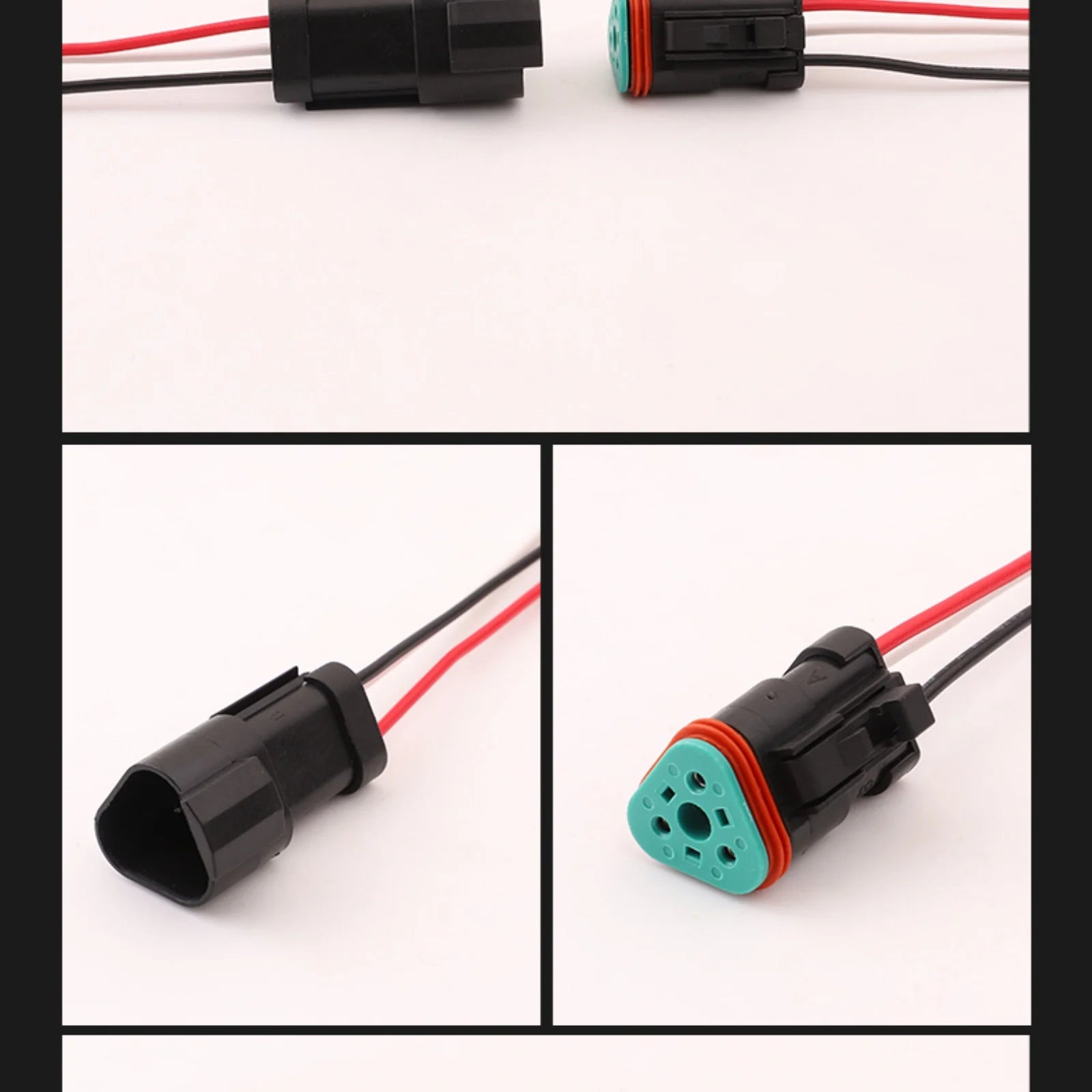 3 PIN 1.6mm Male Female Connector Waterproof Wiring Harness For Engineering Vehicle Deutsch DT04-3P-E005 DT06-3S-E005