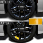 New 1Pcs Car Sticker Reflective Car Wheel Rim Vinyl Warning Stickers Hash Mark Stripe Racing Wheel Hub Decals for Size 16-21"