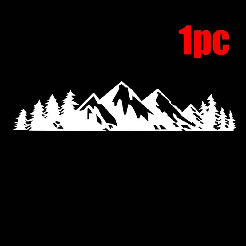 Car Exterior Stickers Forest Snow Mountain Styling Personalized Decals Car  Fashion Decoration Stickers Decorative Accessories