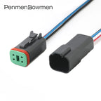 1 Set 2 3 4 6 8 12 Pin Auto Deutsch DT Series Enhanced Seal Electrical Cable Connectors Female Male Wire Harness Plug