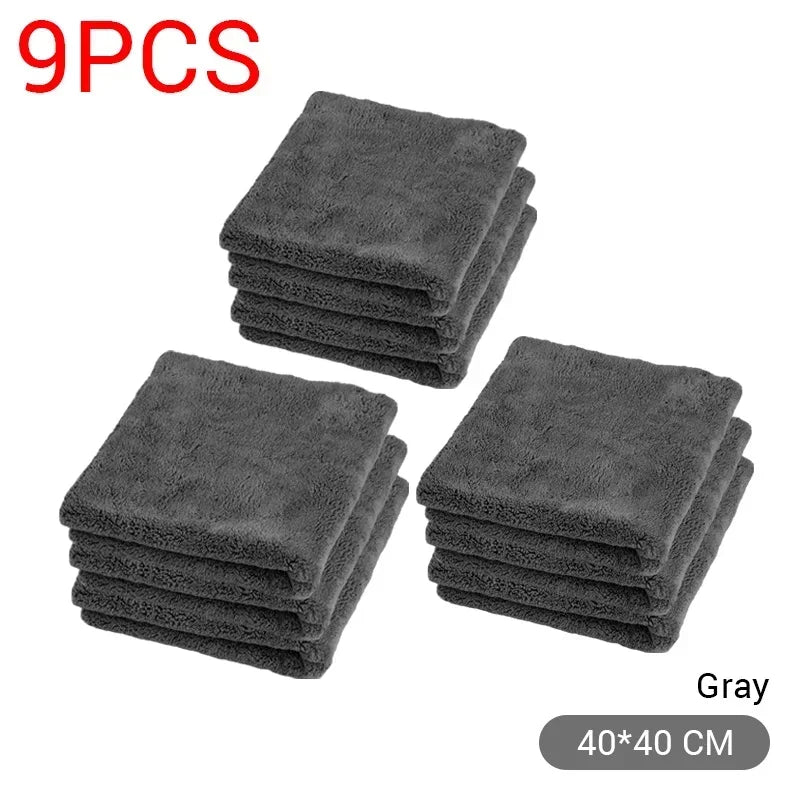 Premium Microfiber Towels Car Care Washing Thicken Towel Car Detailing Drying Cloth Cleaning Tool Auto Wash Accessories Amagi