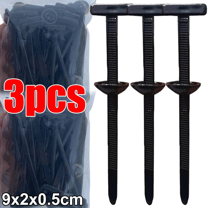 Universal Nylon Cable Tie Buckle Auto Fastener Screw Replacement Clip Car Fender Trunk Engine Guard Panel Wire Management Secure