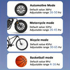 Car Air Compressor With Digital Pressure Gauge Flashlight And Cell Phone Charging Motorcycle Bicycle And Ball Inflator 3000mAh