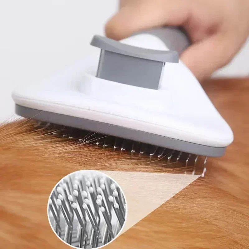 Pet Dog Brush Cat Comb Self Cleaning Pet Hair Remover Brush For Dogs Cats Grooming Tools Pets Dematting Comb Dogs Amagi