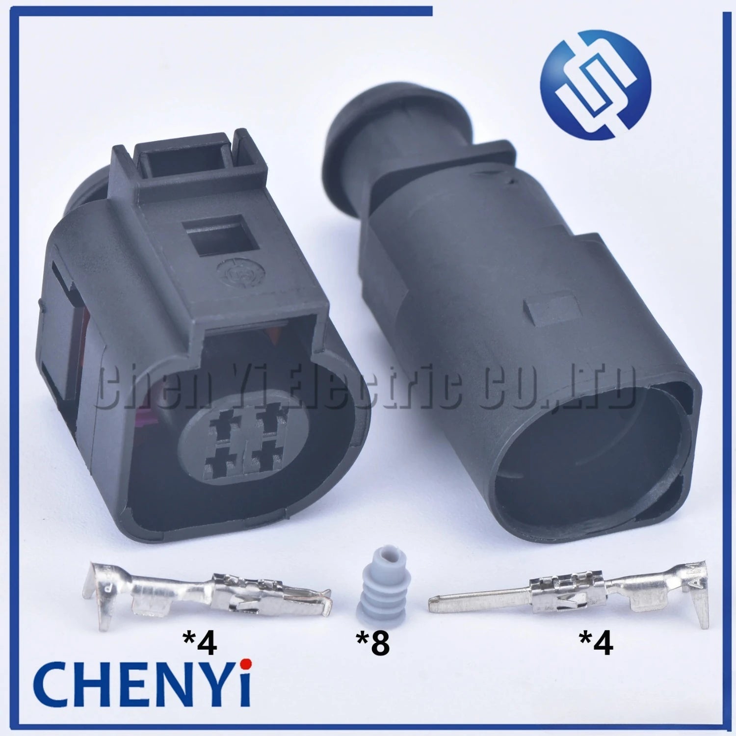 2 set 4 Pin 4B0973812 4B0973712 Automotive Connector 1.5mm Waterproof Pressure Water Temperature Sensor Plug 4B0 973 812
