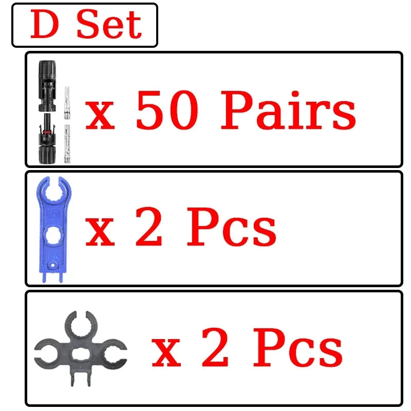 1/5 Sets Photovoltaic Solar PV Connector IP67 Y/T Type 30A 1000V 3-7 Way Branch Kit for PV/MC Cable 2.5/4/6mm² Battery Module