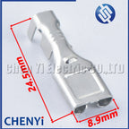 20 Pcs 7.8 mm Brass tin-plating Crimp Terminal Connector Pins Contacts DJ625-7.8*0.8C 8242-4068 G243 DJ615-7.8 8232-4238 G242
