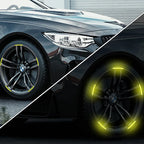 10pcs Car Wheel Hub Reflective Sticker Decorative Strips For Volkswagen Golf 4 5 7 6 Chevrolet Cruze Honda Civic Accord 2023