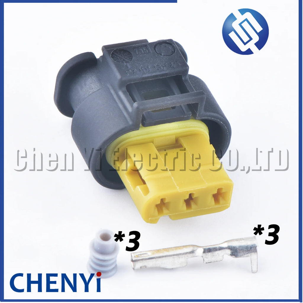 3 Pin Automotive waterproof connector car Reverse radar sensor plug 7617212-04 872-858-546 805-121-524 A0285454226