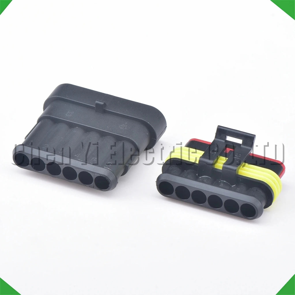 6 Pin Automotive waterproof connector Accelerator pedal assembly acceleration Black har...